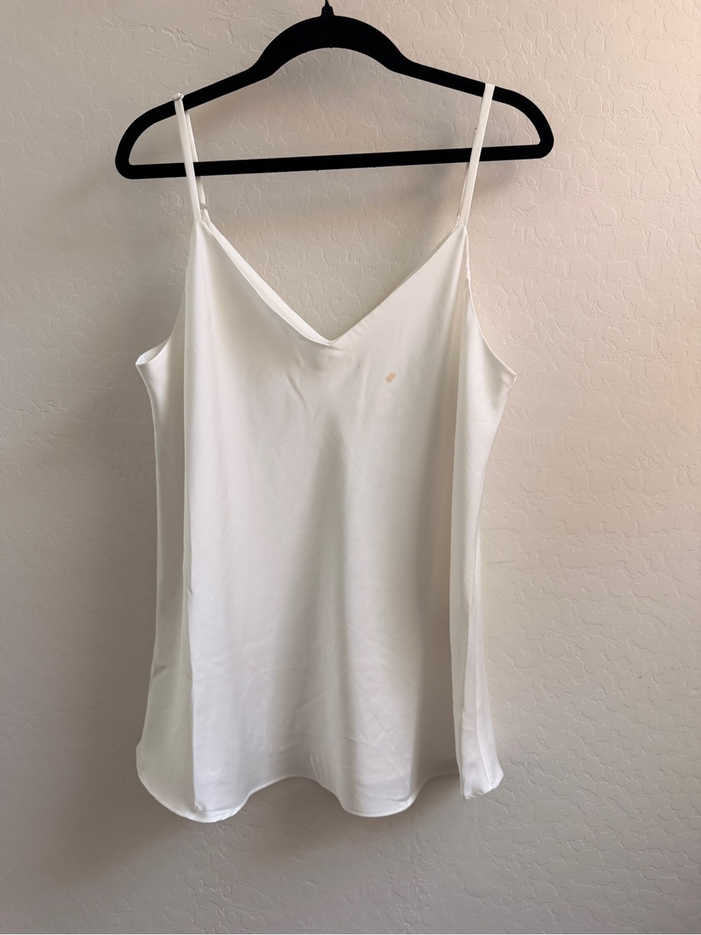 Calvin Klein White Satin V-Neck Cami